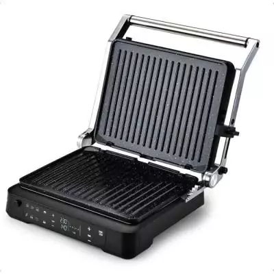 Grill viande LITTLE BALANCE 2000W - 6 positions - Aluminium / Noir