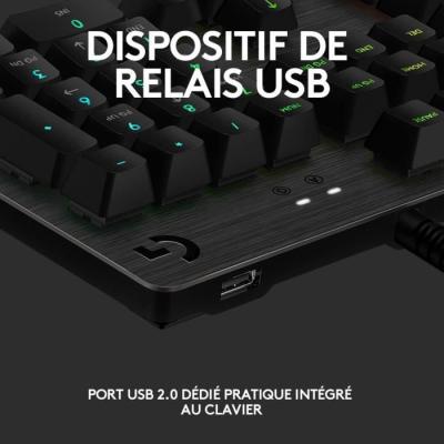 Clavier gamer Logitech G513 - RGB Mécanique - Noir