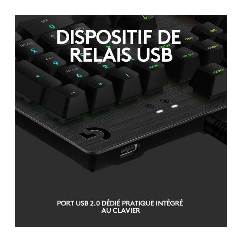Clavier gamer Logitech G513 - RGB Mécanique - Noir