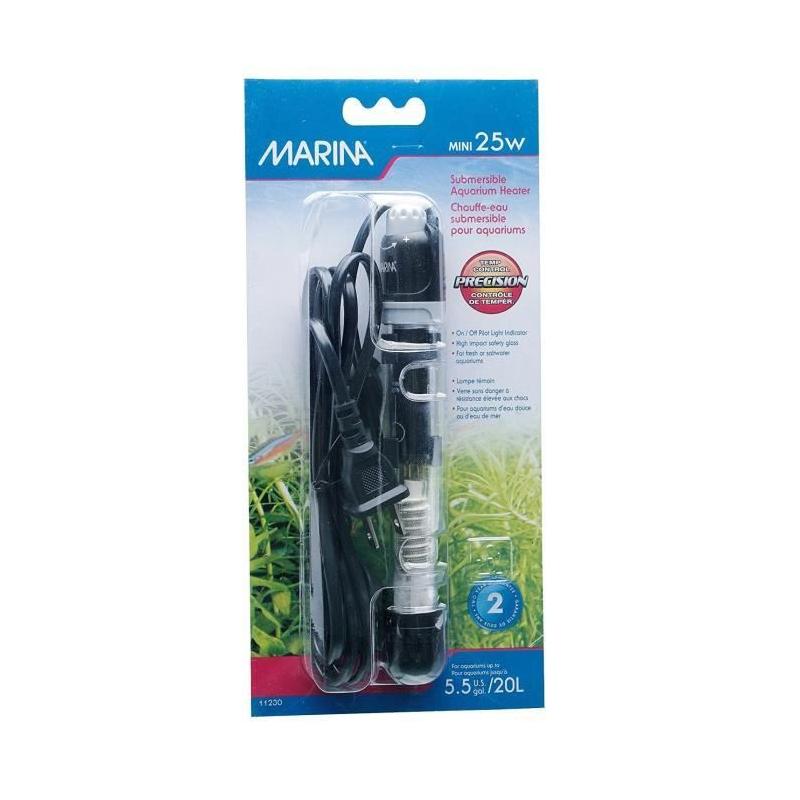 Chauffage d'aquarium MARINA 25W - Compact et efficace