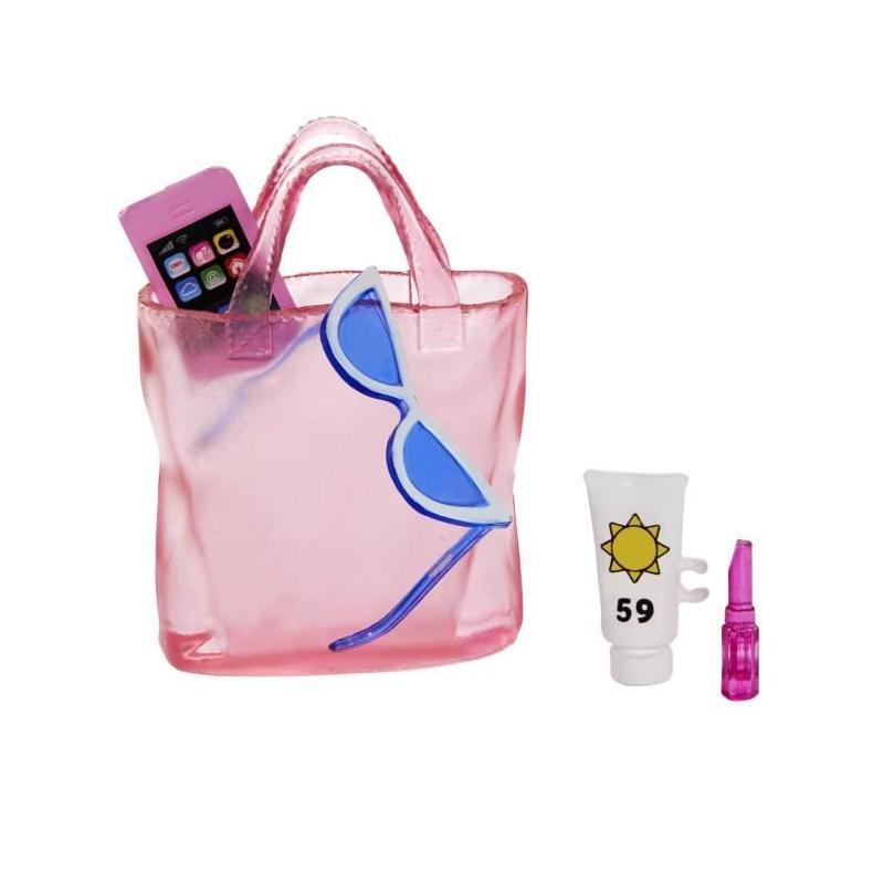 Barbie Plage: Poupée blonde en maillot de bain et accessoires