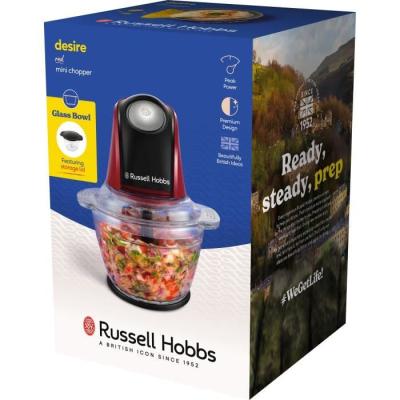 Hachoir électrique RUSSEL HOBBS Desire Rouge - 200 W - 1 L