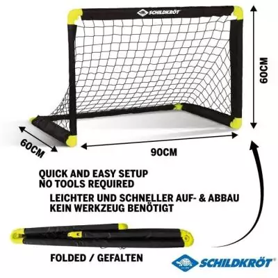 But de football pliable SCHILDKRÖT - Facile à ranger - 90 x 60 x 60 cm