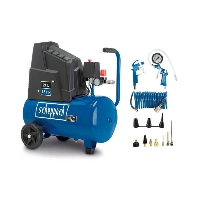 Compresseur 24 L - Scheppach - HC26o : Compact et puissant