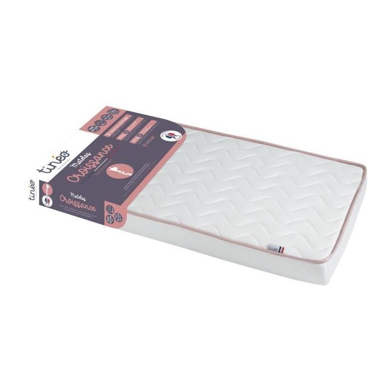 Matelas évolutif TINEO CROISSANCE - Ferme et souple - 60x120x12 cm