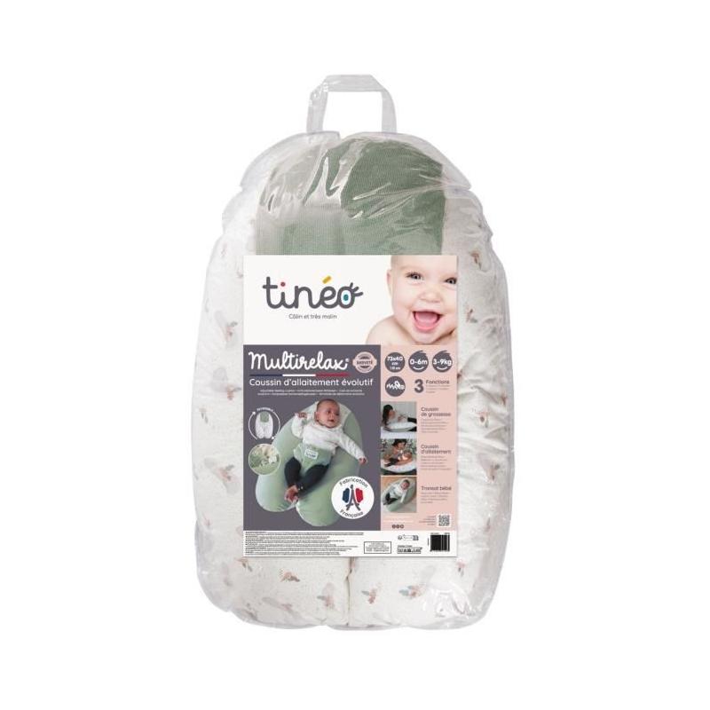 Coussin de Grossesse et d'Allaitement TINEO 3 en 1 Multirelax - Éponge Vert