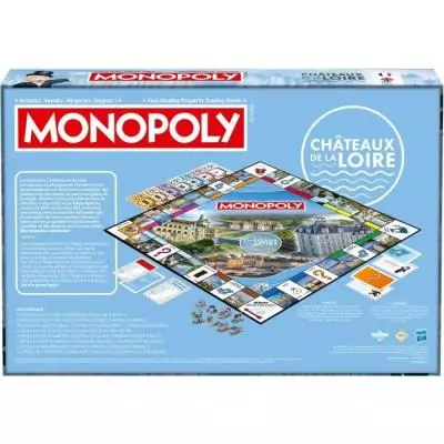 Découvrez le MONOPOLY Chateaux de la Loire - Jeu de société pour des heures de jeu passionnantes!