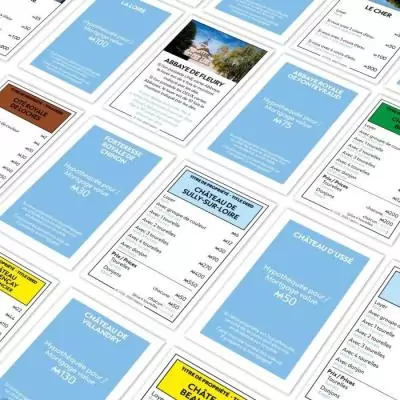 Découvrez le MONOPOLY Chateaux de la Loire - Jeu de société pour des heures de jeu passionnantes!