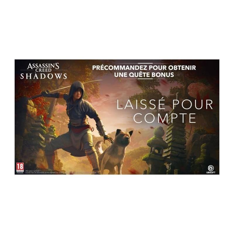 Assassin's Creed Shadows - Jeu PS5 | Dimensions compactes 14x18x2 cm