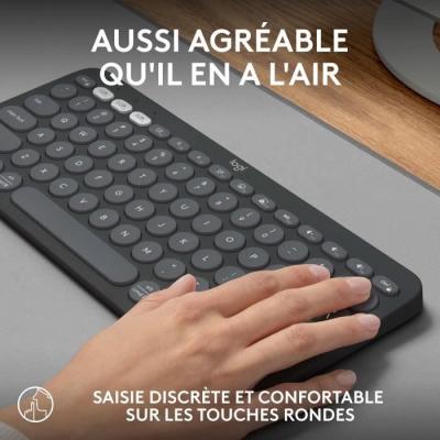 Clavier Logitech Pebble Keys 2 K380s - Bouton Easy-switch - Noir