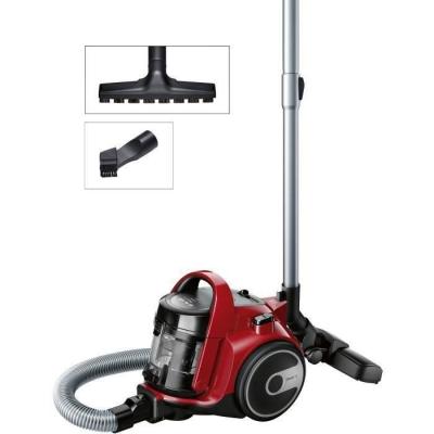 Aspirateur sans sac rouge BOSCH BGC05AAA2: Puissant et éco-responsable