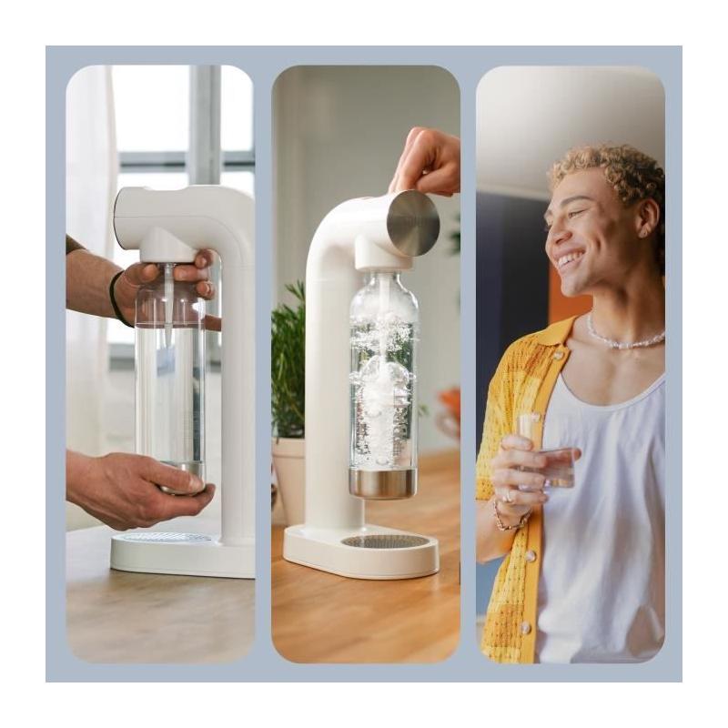 Machine à eau pétillante BRITA sodaONE blanche - Gazéifiez votre eau à la maison !