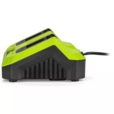 Chargeur double FIELDMANN pour batteries 20V - Charge 2Ah en 60 min - Compatible 2Ah, 4Ah