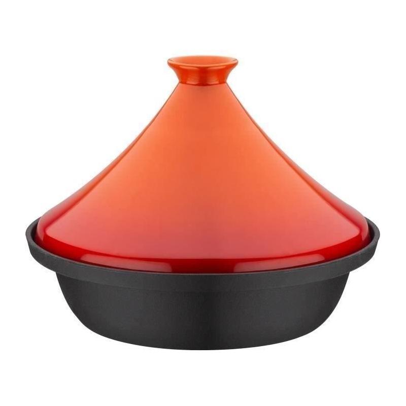 Tajine fonte massive GSW 30 x 22 cm Induction – Orange