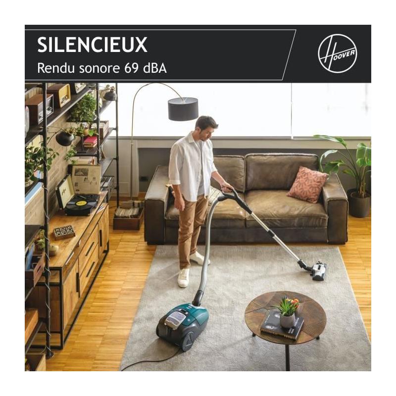 Aspirateur Traineau avec Sac - HOOVER HE530ALG - Spécial animaux et allergies