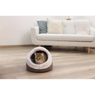 Igloo pour chats JANA - Confortable et stylé - Marron