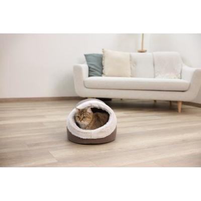 Igloo pour chats JANA - Confortable et stylé - Marron