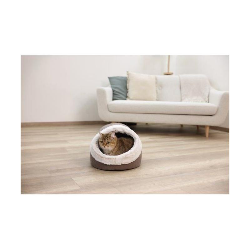 Igloo pour chats JANA - Confortable et stylé - Marron