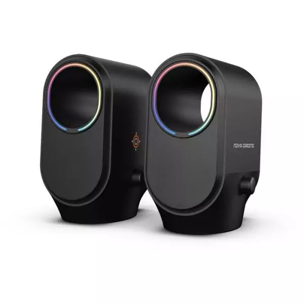 Enceintes bluetooth gaming - NOVA GAMING - Cygnus - LED RGB - Noir