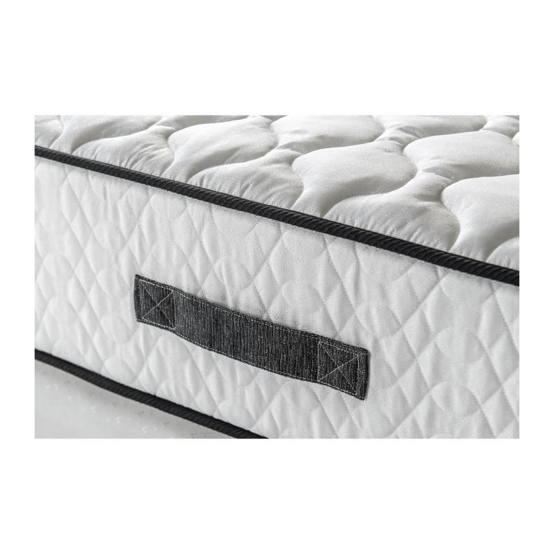 Matelas 160x200 cm - 672 Ressorts ensachés - Confort 7 zones - 24cm - Equilibré