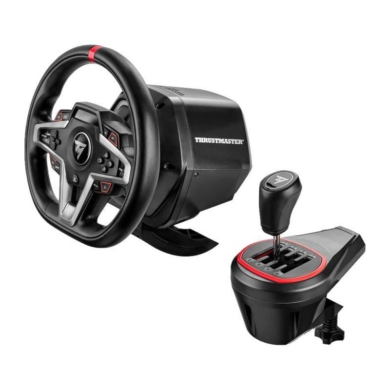 Levier de vitesses THRUSTMASTER TH8S Noir et Rouge - Support de Simulation