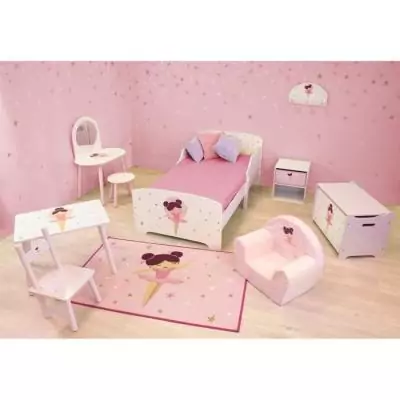 Tapis FUN HOUSE Danseuse Ballerine Rose 120 x 80 cm - Enfant