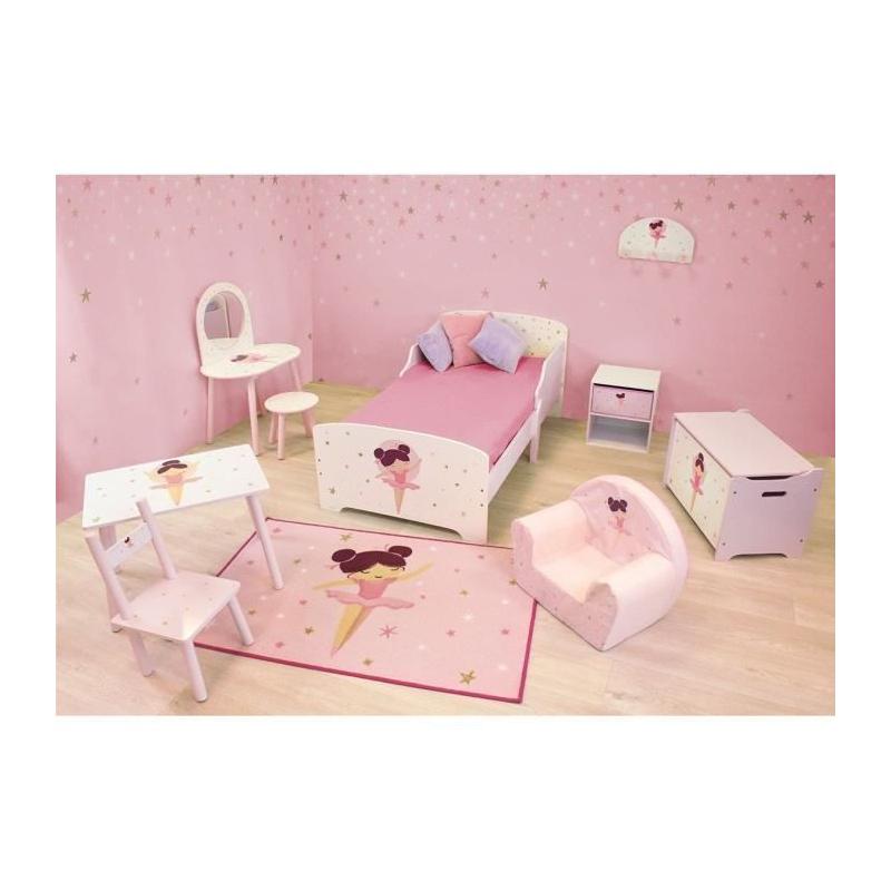 Tapis FUN HOUSE Danseuse Ballerine Rose 120 x 80 cm - Enfant