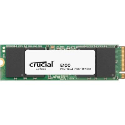 SSD interne CRUCIAL E100 480Go PCIe Gen4 NVMe M.2 - Vitesse jusqu'à 470 Mo/s