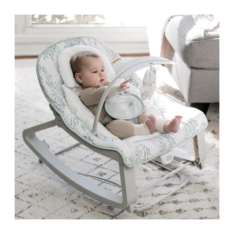Transat bébé bascule évolutif 3-en-1 Keep Cozy -Spruce- : confort et amusement