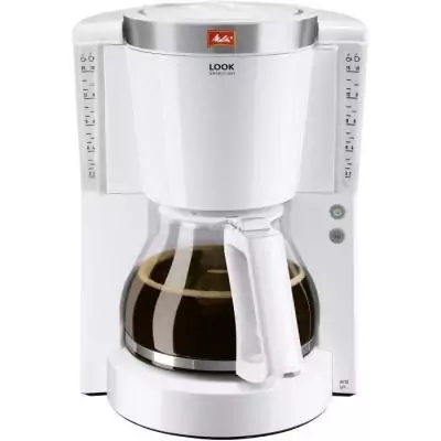 Cafetière Melitta Look IV Selection 1011-03 Blanc/Acier Brossé
