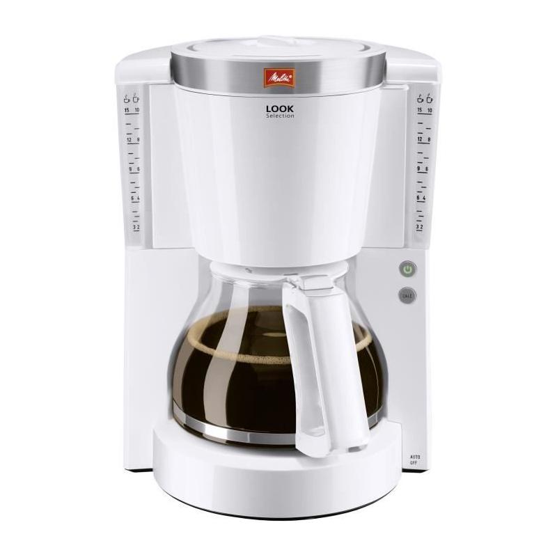 Cafetière Melitta Look IV Selection 1011-03 Blanc/Acier Brossé