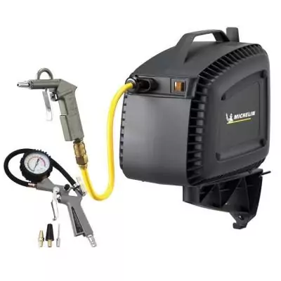 Compresseur d'air Mural MICHELIN MBLGO KG 1,5 CV 8 Bar - Avec Enrouleur
