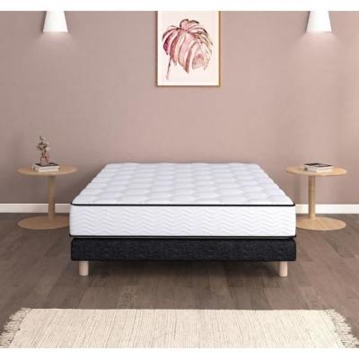 Ensemble sommier et matelas 140x190 cm ferme - 798 Ressorts ensachés et mémoire de forme