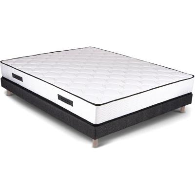 Ensemble sommier et matelas 140x190 cm ferme - 798 Ressorts ensachés et mémoire de forme