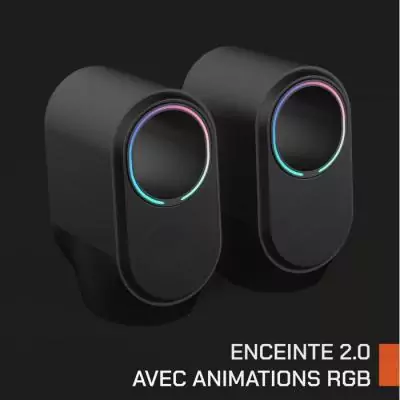 Enceintes bluetooth gaming - NOVA GAMING - Cygnus - LED RGB - Noir Enceintes bluetooth gaming - NOVA GAMING - Cygnus - LED RGB - Noir