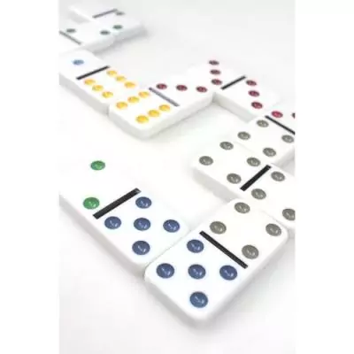 Domino TACTIC Double 6 en boîte métal - Jeu pour Enfants de 5 ans et +