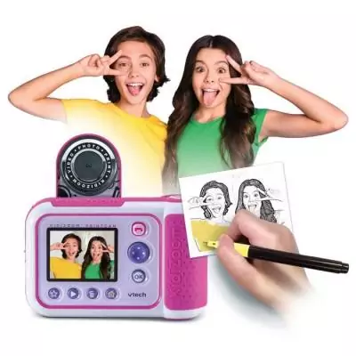 VTECH KIDIZOOM PRINT CAM (ROSE) - Appareil photo enfant compact