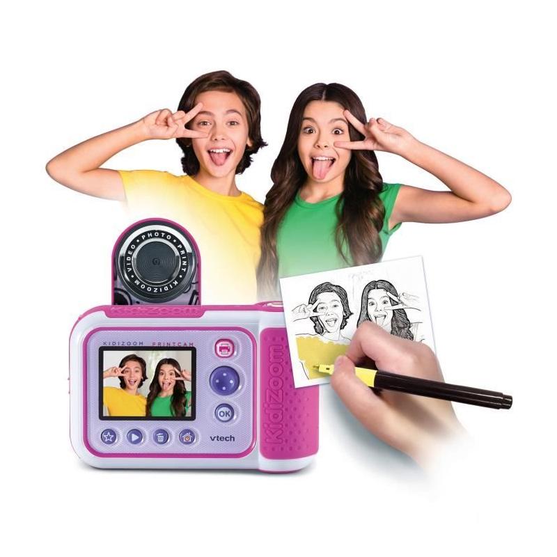 VTECH KIDIZOOM PRINT CAM (ROSE) - Appareil photo enfant compact
