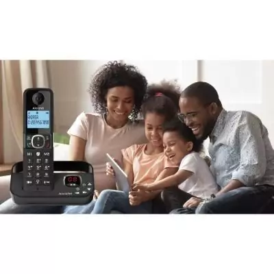 Téléphone fixe sans fil Alcatel F860 Voice Trio noir - Blocage d'appels - Pack téléphones