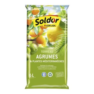 Terreau Agrumes et Plantes Méditerranéennes 6L - Sable de Qualité