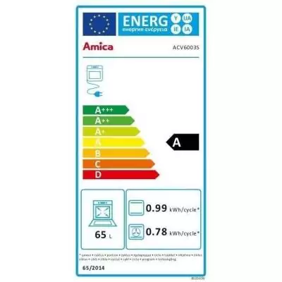 Cuisinière Vitrocéramique 60x60 cm Silver - AMICA ACV6003S