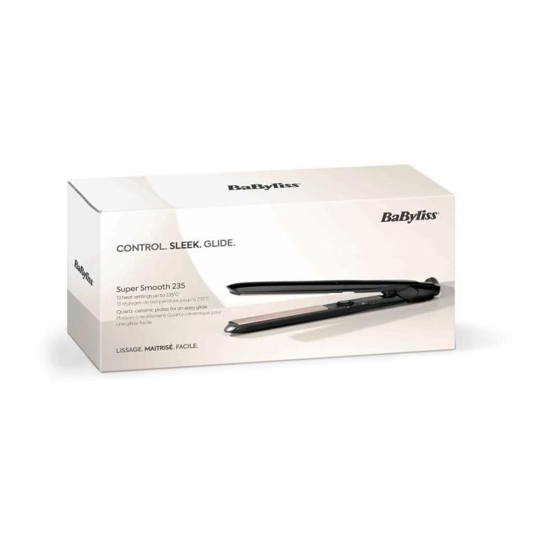 Lisseur BaByliss ST298E - Contrôle Lisse 235°C - Plaques Extra-longues