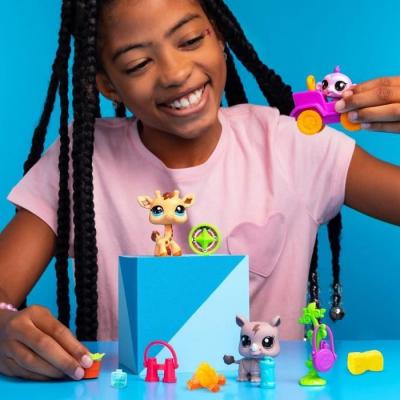 Figurines Littlest Pet Shop Pack Safari - 3 animaux et accessoires