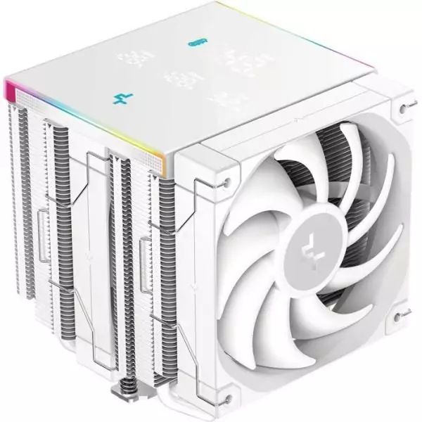 DEEPCOOL - AK620 DIGITAL PRO - R-AK620-WHAPMN-G - Ventirad CPU - 120 mm - Ventilateur PWM - 6 caloducs CTT 2.0 - Blanc