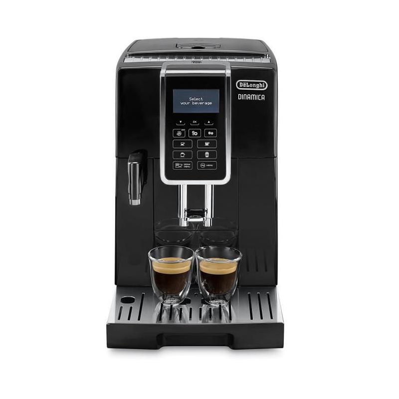 Machine expresso automatique avec broyeur - DELONGHI Dinamica ECAM 350.55.B - Noir | Dimensions compactes