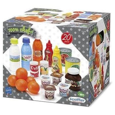 Pack d'accessoires dinette ECOIFFIER CHEF - 20 pièces - 100% chef