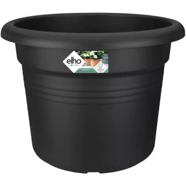 ELHO Pot de fleurs Rond GREEN BASICS - Plastique - Ø43,8 x H33,8 cm - Terre cuite doux