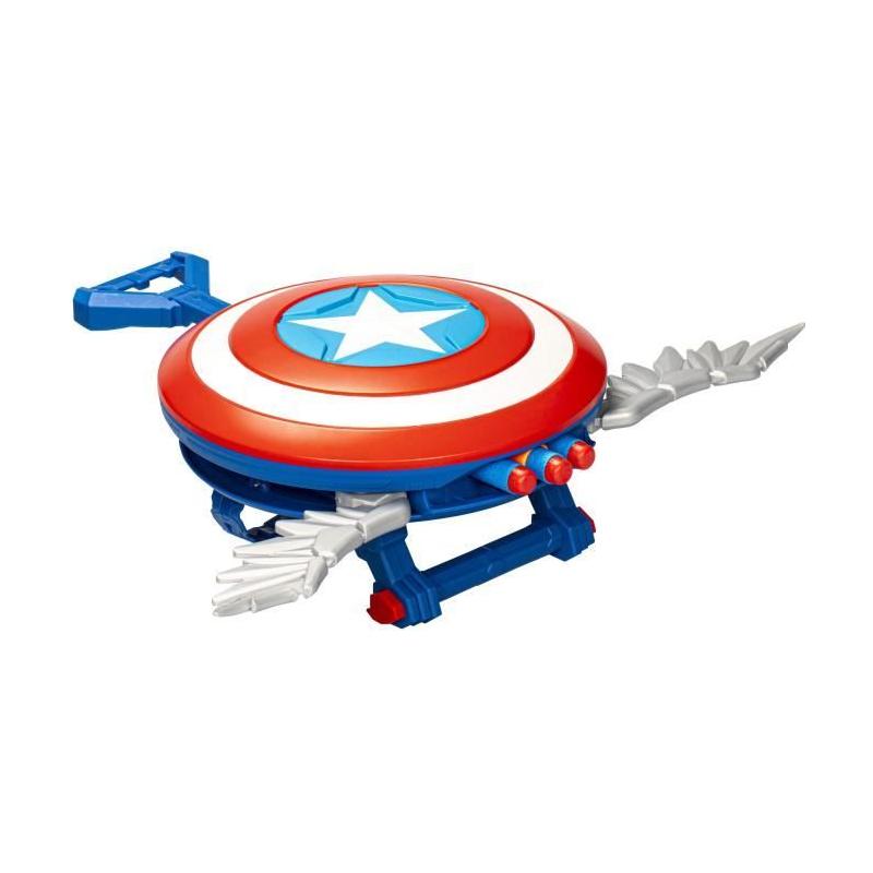 NERF Blaster Skyshot Captain America - Pour un déguisement audacieux!