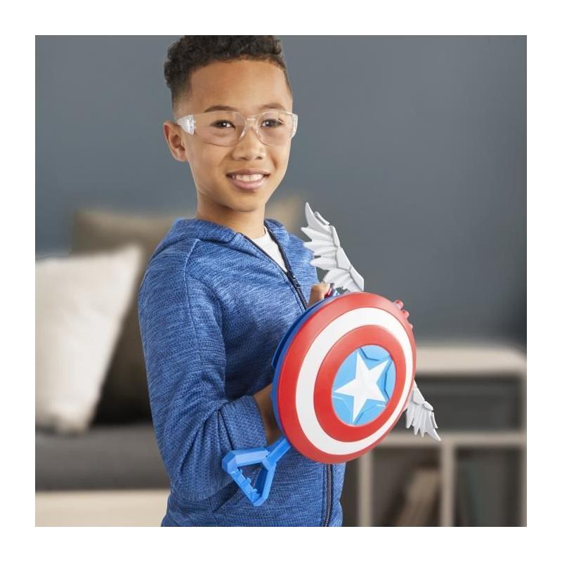 NERF Blaster Skyshot Captain America - Pour un déguisement audacieux!
