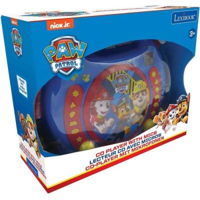 Lecteur CD karaoké enfant avec 2 micros - PAT' PATROUILLE